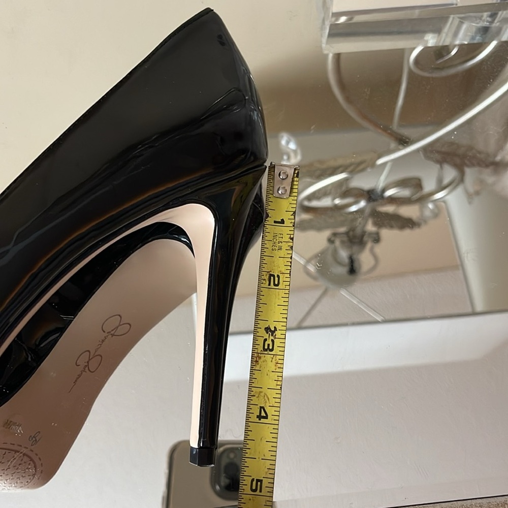Jessica Simpson Black Patent Leather Heels - Picture 8 of 9